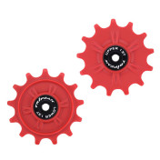 GALET DERAILLEUR TRIPEAK 13-13 DENTS ROULEMENT G5 CERAMIQUE POUR SHIMANO GRX/XT/RD-GRX812/817 / M91xx 11V. ROUGE (BLISTER DE 2) 4710243283424