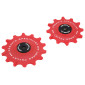 GALET DERAILLEUR VTT TRIPEAK 12-14 DENTS CERAMIQUE 12/11V. SRAM EAGLE / EAGLE AXS ROUGE (BLISTER DE 2) 4710243281598