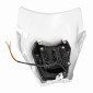 PLAQUE PHARE/TETE DE FOURCHE MOTO UNIVERSEL TYPE KTM 2.0 BLANC (HOMOLOGUE CE) (LED) -P2R- 3700948301937