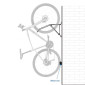 PRESENTOIR/SUPPORT VELO MURAL POUR 1 VELO FIXATION SUR ROUE 3700948310939