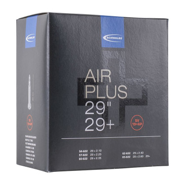 CHAMBRE A AIR VELO 29" x 54-65 SCHWALBE AIR PLUS VALVE PRESTA 40m (SV19) 4026495871778