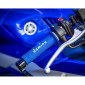 REVETEMENT POIGNEE DOMINO MOTO ON ROAD A010 BLEU/BLANC OPEN END 120-125mm (PAIRE) 8033900031258