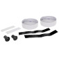 RUBAN DE GUIDON / CINTRE NEWTON PERFORMANCE PRO BLANC REFLECHISSANTE AVEC BOUCHONS (CONFORTABLE EPAISSEUR 3mm) 3700948302828