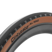 PNEU GRAVEL 700 X 35 PIRELLI CINTURATO ALL ROAD CLASSIC TANWALL NOIR FLANC MARRON TUBELESS READY TS (35-622) 8019227416145