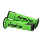 GRIP - DOMINO ORIGINAL- ON ROAD A450 GREEN/BLACK OPEN END (PAIR). 8033900016682