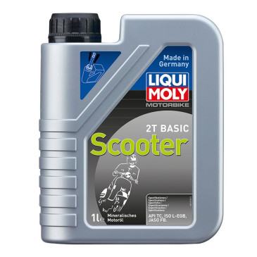 HUILE MOTEUR 2 TEMPS LIQUI MOLY SEMISYNTH BASIC SCOOTER 2T (1 L) MINERALE 4100420016196