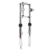 FOURCHE CYCLO EBR POUR MBK 51 CHROME (DIAM 28 mm) (QUALITE 100% MADE IN ITALY) 3700948308011