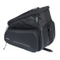 SACOCHE ARRIERE VELO BASIL MOVE NOIR AVEC SOUFFLET WATERPROOF EXTENSIBLE 10-26L FIXATION PORTE BAGAGE (L33x L24cmxH18cm) FIXATION SYSTEME MIK 2.0 (INCLUS) 8715019184383
