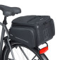 SACOCHE ARRIERE VELO BASIL MOVE NOIR AVEC SOUFFLET WATERPROOF EXTENSIBLE 10-26L FIXATION PORTE BAGAGE (L33x L24cmxH18cm) FIXATION SYSTEME MIK 2.0 (INCLUS) 8715019184383