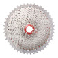 CASSETTE 11V. SUNRACE CSMX8 11-42 GRAVEL POUR SHIMANO HG-L/HG-M METALLIC ARGENT (LIVRE EN BOITE)(11-13-15-17-19-21-24-28-32-36-42) 4710944252835