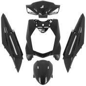 CARROSSERIE/CARENAGE SCOOT ADAPTABLE SYM 50 ORBIT 3 NOIR BRILLANT (KIT 5 PIECES) -P2R- 3700948295656