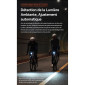 ECLAIRAGE VELO AVANT INTELLIGENT IGPSPORT VS1800S LUMENS ALU LED - LONGUE PORTEE VISION 180 METRES - BLUETOOTH GPS - 11 MODES DIFFERENTS - 6970817352019