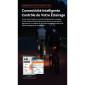 ECLAIRAGE VELO AVANT INTELLIGENT IGPSPORT VS1800S LUMENS ALU LED - LONGUE PORTEE VISION 180 METRES - BLUETOOTH GPS - 11 MODES DIFFERENTS - 6970817352019