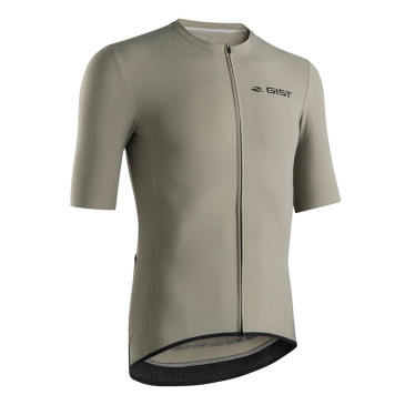 MAILLOT GIST HOMME SUPREMO MANCHES COURTES ZIP TOTAL TITANE S -5343 8013271345956