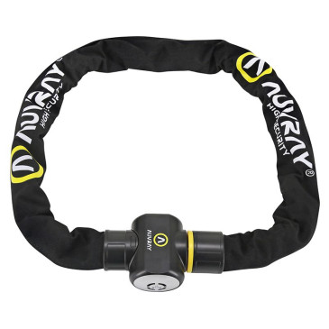 ANTIVOL A CHAINE AUVRAY C.BLOC PRO ALERT 1.00M MAILLON DIAM 10mm AVEC ALARME SONORE (3 CLES) 3700807710177