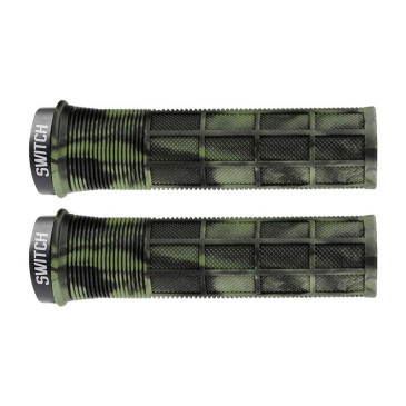 POIGNEE CITY/VTT SWITCH SUPERGRIP LOCK-ON VERT FUME (PAIRE) 8013271363936