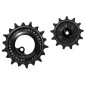GALET DERAILLEUR AOPW TRIPEAK 13-18 DENTS CERAMIQUE 12x1/11x2V. SHIMANO DEORE XT 8100/8130 SLX 7120/7100 GRX 822 NOIR (JEU DE 2) (GARANTIE 4 ans) 4710243291290