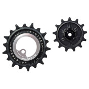 GALET DERAILLEUR AOPW TRIPEAK 13-18 DENTS CERAMIQUE 12/11V. SHIMANO DEORE XT 8100/8130 SLX 7120/7100 ARGENT (JEU DE 2) (GARANTIE 4 ans) 4710243291382