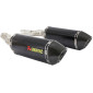 POT MOTO AKRAPOVIC POUR KAWASAKI 1000 Z1000 2010>2013 (PAIRE SILENCIEUX SEUL CARBONE) (S-H5SO5-HRC) (HOMOLOGUE CE) 3831095081523