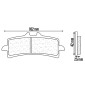 PLAQUETTE DE FREIN CL BRAKES POUR APRILIA 1000 RSV4 2009> AV / DUCATI 1100 HYPERMOTARD 2010> AV, 1098 STREETFIGHTER 2009> AV (1 JEU DE 2 PLAQUETTES) (1185 C60 SPORT METAL FRITTE) 0841754014604