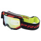 MASQUE/LUNETTES CROSS PROGRIP 3303 FL VISTA MULTILAYERED NOIR/ROUGE ECRAN MIROIR JAUNE ANTI-RAYURES/ANTI U.V./ANTI-BUEE (HOMOLOGUE CE-EN-N° AC-96025 REV.2) 0801766035929