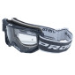 MASQUE/LUNETTES CROSS PROGRIP 3303 TR VISTA GRIS FONCE ECRAN TRANSPARENT ANTI-RAYURES/ANTI U.V./ANTI-BUEE (HOMOLOGUE CE-EN-N° AC-96025 REV.2) 0801766035752