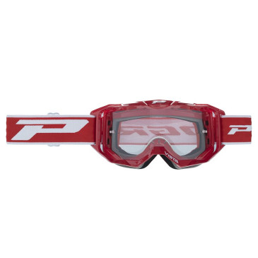 MASQUE/LUNETTES CROSS PROGRIP 3303 TR VISTA ROUGE ECRAN TRANSPARENT ANTI-RAYURES/ANTI U.V./ANTI-BUEE (HOMOLOGUE CE-EN-N° AC-96025 REV.2) 0801766035776