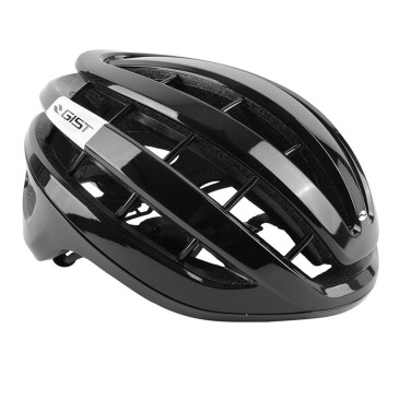 CASQUE VELO ADULTE GIST ROUTE RAPIDO NOIR BRILLANT TAILLE 52-58 REGLAGE MOLETTE 255GRS 8013271363721