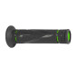 GRIP - PROGRIP ON ROAD 838 DUAL DENSITY - OPEN END BLACK/GREEN Long 122mm (PAIR) 0801766086211
