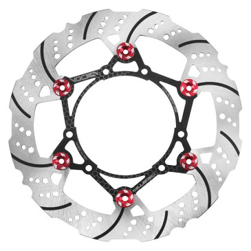 DISQUE DE FREIN VOCA POUR APRILIA 50 RX-SX 2006> / BULTACO 50 ASTRO, LOBITO / DERBI 50 SENDA DRD SM / GILERA 50 RCR, SMT 2006 / RIEJU 50 MRT, MRX (EXT 260mm - INT 125mm - 6 TROUS) 3700948309353