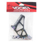 CACHE PIGNON 50 A BOITE VOCA RACING POUR MINARELLI 50 AM6/BETA 50 RR/RIEJU 50 MRT/SHERCO 50 SM-R, SE-R ALU CNC NOIR/NEO-CHROME 3700948309575