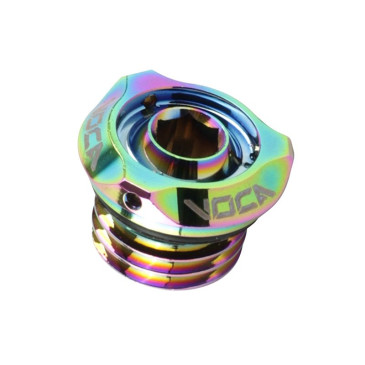 BOUCHON D'HUILE 50 A BOITE VOCA EVO V2 MINARELLI 50 AM6/RIEJU 50 MRT, SMX/YAMAHA 50 TZR, DTR/PEUGEOT 50 XPS, XR6/BETA 50 RR/SHERCO 50 SM-R, SE-R ALU CNC NEO-CHROME 3700948309674