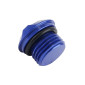 BOUCHON D'HUILE 50 A BOITE VOCA EVO V2 POUR DERBI 50 SENDA, GPR (MOTEUR EURO 2, 3, 4) ALU CNC BLEU 3700948309711