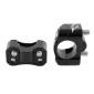 PONTET DE GUIDON UNIVERSEL VOCA HB28 V2 ALU CNC ADAPTATEUR DIAM 28,6mm NOIR (ENTRAXE FIXATION 32,20 A 34,80mm) (PAIRE) 3700948309759