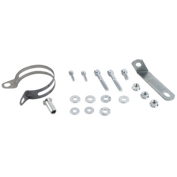 FIXATION POT 50 A BOITE VOCA CHROMED POUR DERBI 50 SENDA, GPR/APRILIA 50 RS4/GILERA 50 SMT, RCR (KIT ACCESSOIRE MONTAGE POUR PASSAGE BAS) 3700948309827