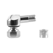 VALVE DE PNEU MOTO TUBELESS COUDEE TV25AL ALU ARGENT (DIAM 8,3 mm) (VENDU A L'UNITE) -SELECTION P2R- 3701213437061