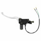 MAITRE CYLINDRE DE FREIN ADAPTABLE SYM 50-125 SYMPHONY S 2010>2014, 200 FIDDLE III 2015>2017 / PEUGEOT 50-125 TWEET 2010>2019 NOIR/ARGENT GAUCHE -P2R- 3700948305171