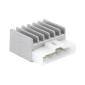REGULATEUR DE TENSION SCOOT ADAPTABLE MBK 50 BOOSTER 1990>2003, NITRO 1997>2003 / YAMAHA BWS 1990>2003, AEROX 1997>2003 / MALAGUTI F10 1992>2002, F12 1994>2002 (CONNECTEUR BLANC 4 FICHES) -P2R- 8057570062121