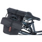SACOCHE ARRIERE VELO DOUBLE BASIL CITY NOIR 28/32L FIXATION PORTE BAGAGE FIXATION SYSTEME MIK 2.0 (COMPATIBLE AVEC 211726 INCLUS) (33x30x19cm) FERMETURE PLIANT ANTI-PLUIE 8715019183331