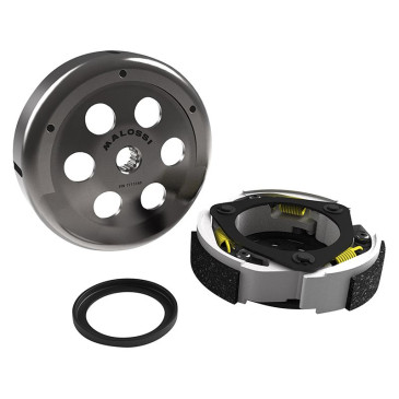 EMBRAYAGE MAXISCOOTER MALOSSI MAXI DELTA SYSTEM POUR YAMAHA 125 XMAX 2006>2020, XCITY 2008> / MBK 125 SKYCRUISER 2006>, CITYLINER 2008> (EMBRAYAGE+CLOCHE) 3700948138557