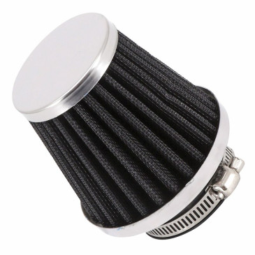 FILTRE A AIR TYPE KN CHROME FIXATION DROITE DIAM 42 mm -P2R- 3700948304860