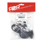 REPOSE PIED / CALE PIED SCOOT REPLAY POUR MBK 50 BOOSTER 2004>/YAMAHA 50 BWS 2004> NOIR (PAIRE) 3700948306826
