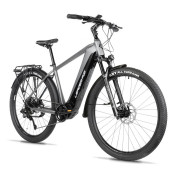 VELO ELECTRIQUE/VAE VTC 28 LEADER FOX BARNET 2025 HOMME GRIS 9V MOTEUR CENTRAL BAFANG M510 36V 95Nm BATTERIE 20Ah (19'' - h48cm - TAILLE L - POUR ADULTE DE 178cm à 185cm) 8592826101501
