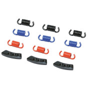 RESSORT EMBRAYAGE SCOOT MALOSSI POUR EMBRAYAGE DELTA/FLY CLUTCH MHR POUR MBK 50 BOOSTER, NITRO/YAMAHA 50 BWS, AEROX/APRILIA 50 SR/MALAGUTI 50 F12 (3 RESSORTS BLEU + 3 NOIRS + 3 ROUGES + 3 PLAQUETTES) 3700948134306