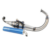 POT SCOOT YASUNI Z VERNI POUR MBK 50 BOOSTER, STUNT/YAMAHA 50 BWS, SLIDER (SILENCIEUX BLEU AZUR) -TUB306A- 8404016097276