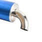 POT SCOOT YASUNI Z VERNI POUR PIAGGIO 50 ZIP 2T, TYPHOON, NRG/GILERA 50 STALKER, RUNNER, DNA (SILENCIEUX BLEU AZUR) -TUB418A- 8404016097290
