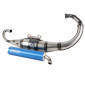 POT SCOOT YASUNI R VERNI POUR MBK 50 BOOSTER, STUNT/YAMAHA 50 BWS, SLIDER (SILENCIEUX BLEU AZUR) -TUB307A- 8404014097742