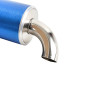 POT SCOOT YASUNI R VERNI POUR PIAGGIO 50 ZIP 2T, TYPHOON, NRG/GILERA 50 STALKER, RUNNER, DNA (SILENCIEUX BLEU AZUR) -TUB420A- 8404014097766