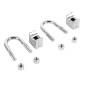 PONTET DE GUIDON CYCLO ADAPTABLE MBK 40, 50, 51, 88 CHROME -SELECTION P2R- 3700948300756