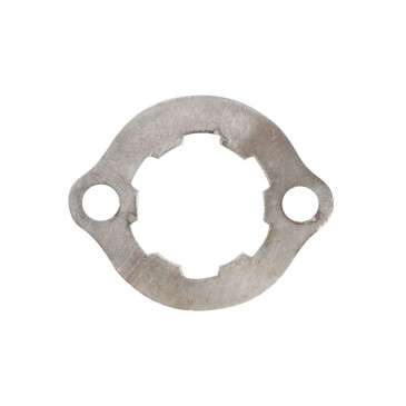 PLAQUETTE MAINTIEN DE PIGNON 50 A BOITE ADAPTABLE DERBI 50 SENDA DRD, X-TREM/APRILIA 50 SX, RX (ENTRAXE 24mm, TROU 4mm) -SELECTION P2R- 3700948304891